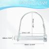 PATIKIL Trailer Coupler Pin 5/16" x2-3/16, 10 Pcs Wire Lock Safety Shaft Locking Round Pto Pins for Farm Trailers Lawn Hitches Garden Tractor Kayak Boat, Silver (8x55mm) view 2