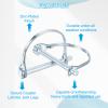 PATIKIL Trailer Coupler Pin 5/16" x2-3/16, 10 Pcs Wire Lock Safety Shaft Locking Round Pto Pins for Farm Trailers Lawn Hitches Garden Tractor Kayak Boat, Silver (8x55mm) view 3