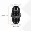 HARFINGTON 10AN Male to 10AN Male Straight Flare Adapter Pipe Thread Fittings Adapter Aluminum Fuel Hose Line Fittings for Vehicle,Black view 2