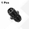 HARFINGTON 10AN Male to 10AN Male Straight Flare Adapter Pipe Thread Fittings Adapter Aluminum Fuel Hose Line Fittings for Vehicle,Black view 3