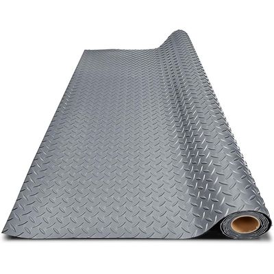 LITA Garage Floor Mat, PVC Flooring Roll Thickened Garage Mats, Heavy Duty Parking Mat Waterproof Nonslip Floor Protector for Car, Trailer, SUV, Basement, Gym (Grey) (3 Feet x 3 Feet)