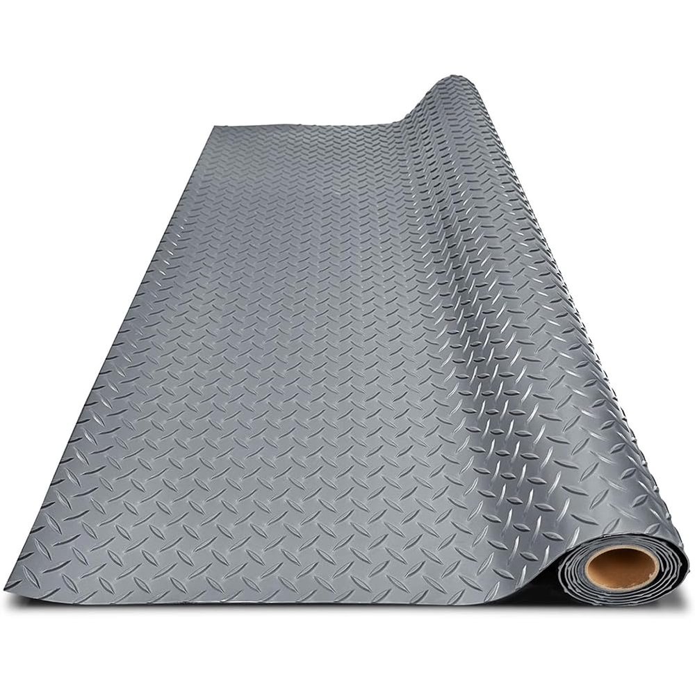 LITA Garage Floor Mat, PVC Flooring Roll Thickened Garage Mats, Heavy Duty Parking Mat Waterproof Nonslip Floor Protector for Car, Trailer, SUV, Basement, Gym (Grey) (3 Feet x 3 Feet)