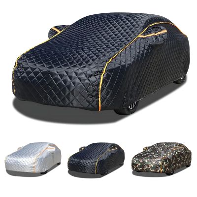CENISKZRT Winter Car Covers for Snow and Ice for GMC Sierra 1500 2020-Present Heavy Duty Thickened Car Cover for Snow, Frostproof 5 Layers Thickened, Anti-Hail, All Weather