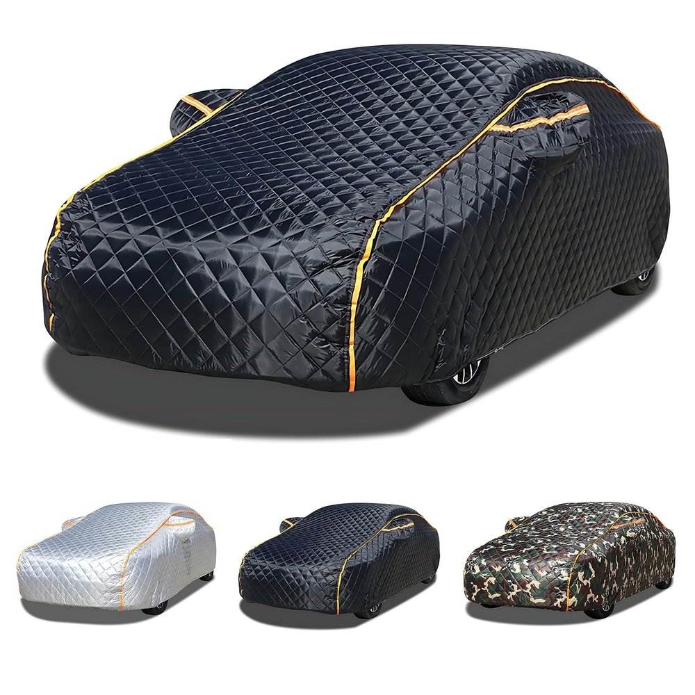 CENISKZRT Winter Car Covers for Snow and Ice for GMC Sierra 1500 2020-Present Heavy Duty Thickened Car Cover for Snow, Frostproof 5 Layers Thickened, Anti-Hail, All Weather