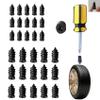 abcrelax 30PCS Tire Repair Rubber Nail, Vacuum Tire Repair Kits Spiral Rubber Nails, with Box and Screwdriver, for car, Motorcycle, Truck, Tractor Tire Puncture Repair view 1