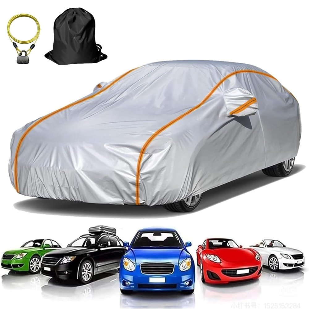 Car Covers for Automobiles All Weather Waterproof for Peugeot 5008(2009-2025),Full Outdoor Cover with Zipper,Snow Wind Protection(Silver-for Peugeot 5008(2009-2025))