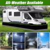 Camper Skirting for Winter, Travel Wheel Skir All-Season Available, Convenient Storage Rv Skirt with Nylon Buckle, for 5th Wheels Mobile Home(H 95cm(3ft),L 28m/91.9ft) view 2