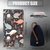 Car Registration and Insurance Holder, Waterproof PU Leather Auto Truck Document Holder for Men Women, Vehicle Glove Box Organizer with Magnetic Shut for Cards, Driver License, Whale Cartoon Pattern view 2