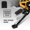 Motorcycle Kickstand Pad Motorcycle Stand Pad Kickstand Rubber Support Plate Outdoor Parking Motorbike Foot Side Base Holder view 4