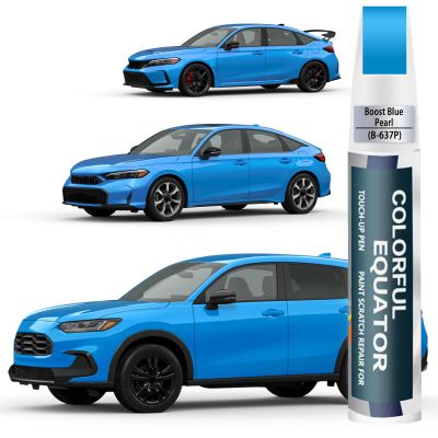 Boost Blue Pearl(B-637P) Touch Up Paint Compatible with Honda, Car Paint Pen Scratch Repair Two-In-One Touch Up Paint, Premium Car Scratch Remover for Deep Scratches