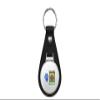 1080 Graphics Blue Clues Handy Dandy Notebook Leather Keychain Stainless Steel Ring for Keys, Bags, or Backpacks view 1