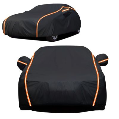 Out Door Full Car Covers for Volkswagen Touareg (2010-2014) (SUV),Waterproof Car Cover,Sunproof,Snowproof,Waterproof and Dustproof All Seasons(with Zippered Door and Windbreak)