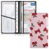 Bolaz Red Bow Cherry Car Registration and Insurance Holder Leather Vehicle Document Glove Box Organizer for License Cards Accessories Women view 1