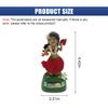 KPFILEH Solar Powered Hula Girl Dancing Car Dashboard Decorations, Cute Swing Hawaiian Auto Dash Figure Ornament with Shaking Head, Vehicle Interior Accessories for Car, Home, Desktop(Red) view 2