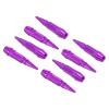 PATIKIL 8 Pcs 60mm Spiked Shape Tire Valve Stem Caps Car Wheel for Car Purple view 1