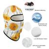 Balaclava Face Mask Ski Mask - Yellow Flower Pattern Full Face Cover Winter Neck Gaiter for Men & Women view 3