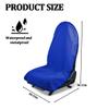 Zpana Car Towel Seat Cover, Non-Slip Sweatproof Vehicle Front Seat Protector, Waterproof Washable Automotive Chair Protection Cover Pad, Universal for SUV Pickup Automobile (Dark Blue) view 2