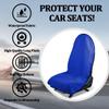 Zpana Car Towel Seat Cover, Non-Slip Sweatproof Vehicle Front Seat Protector, Waterproof Washable Automotive Chair Protection Cover Pad, Universal for SUV Pickup Automobile (Dark Blue) view 3