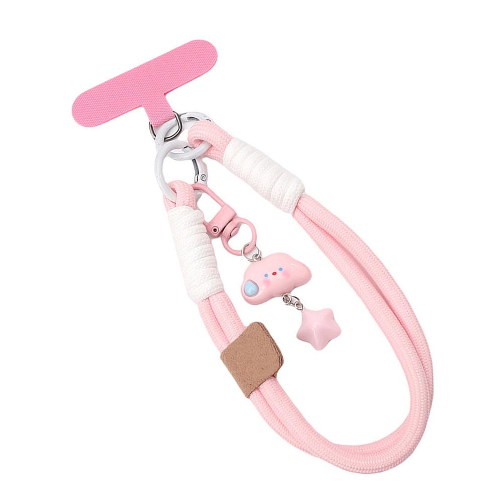 Double-Toned Detachable with Reinforced Spring Clip Braided Metal Chain for Outdoor Automotive Use Carabiner Keychain