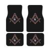 Freemason Masonic Car Floor Mats Anti-Slip Car Foot Pads Universal Fit Most Sedan Truck SUV Vans Car Foot Pads Set of 4 Pieces view 1