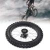 OPPWONG Front Wheel Rim Tire Assembly, 14 Inch 60/100-14 Size 15mm Axle High Strength Rubber Enhanced Traction Dirt Bike Wheels with Anti Explosion Design for CRF 70/90 TTR KLX view 4
