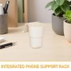MotorCart Basics Sucker Cup Holder for Desk - Plastic Suction Cup Beverage Holder Featuring Integrated Phone Stand Anti-Skid Sucker Drink Rack for Car Home RV or Office view 3