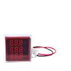 Led Voltmeter Digital AC 220 Display 60-500V 1-100A Digital Voltmeter Ammeter Frequency Voltage Meter Voltammeter Indicator(Square V A,Red) view 3