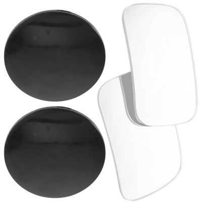 Abaodam 2pcs Frameless Adjustable Blind Spot Mirrors for Cars and Motorcycles Wide-angle Convex Rear View Mirrors with Adhesive PP and Glass Material for Enhanced Driving Safety and Easy