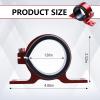 Hovom Fuel Filter Mounting Bracket, 50mm Fuel Pump Clamp Holder with Rubber Inner Ring, Aluminum Alloy Mounting Cradle Bundle Holder for Oil/Fuel/Gas Pumps, Universal Car Accessories (Red) view 2