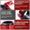 Hovom Fuel Filter Mounting Bracket, 50mm Fuel Pump Clamp Holder with Rubber Inner Ring, Aluminum Alloy Mounting Cradle Bundle Holder for Oil/Fuel/Gas Pumps, Universal Car Accessories (Red) view 3