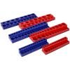 Magnetic Socket Organizer Set 6-Piece 141 Capacity with Non-Scratch Rubber Base Red Blue Color Coded Socket Trays for 1/4" 3/8" 1/2" Drive Metric SAE Strong Hold Tool Box Organizer view 1