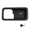 TQPONLY Interior Door Handle Trim Bezel | for Ford Fusion 2006-2012,Mercury Milan 2006-2012,Lincoln MKZ 2007-2012,Lincoln Zephyr 2006 | Rear Left Driver Side Door view 1