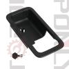 TQPONLY Interior Door Handle Trim Bezel | for Ford Fusion 2006-2012,Mercury Milan 2006-2012,Lincoln MKZ 2007-2012,Lincoln Zephyr 2006 | Rear Left Driver Side Door view 2