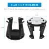 VCYOPN Car Slim Can Cup Holder Adapter, Wiggle-Free Drink Holder Insert Expander with Adaptive Clamping Arm, Self-Adhesive Beverage Storage Rack Insert for SUV Sedan Truck view 2