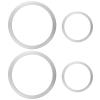SRIAOO 108-1 108-8 Fuel Bowl Inlet Gaskets 4 Pack, 9/16" & 7/8" ID Aluminum Washers for 9/16"-24 & 7/8"-20 Inlet Fittings, Compatible with Holley 4150 4160 Center & Side Hung Float Bowl Carbs view 1