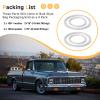 SRIAOO 108-1 108-8 Fuel Bowl Inlet Gaskets 4 Pack, 9/16" & 7/8" ID Aluminum Washers for 9/16"-24 & 7/8"-20 Inlet Fittings, Compatible with Holley 4150 4160 Center & Side Hung Float Bowl Carbs view 4