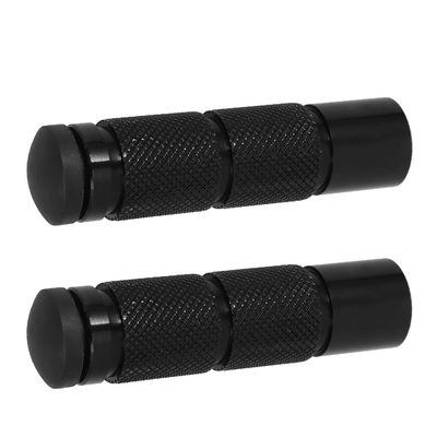 ORFOFE 2pcs Cnc Aluminum Rear Foot Peg Pedal for Motorcycle Off-road Bike Lightweight Footrest Replacement Easy Install Rear Accessory for Rider Comfort and Stylish Ride Black