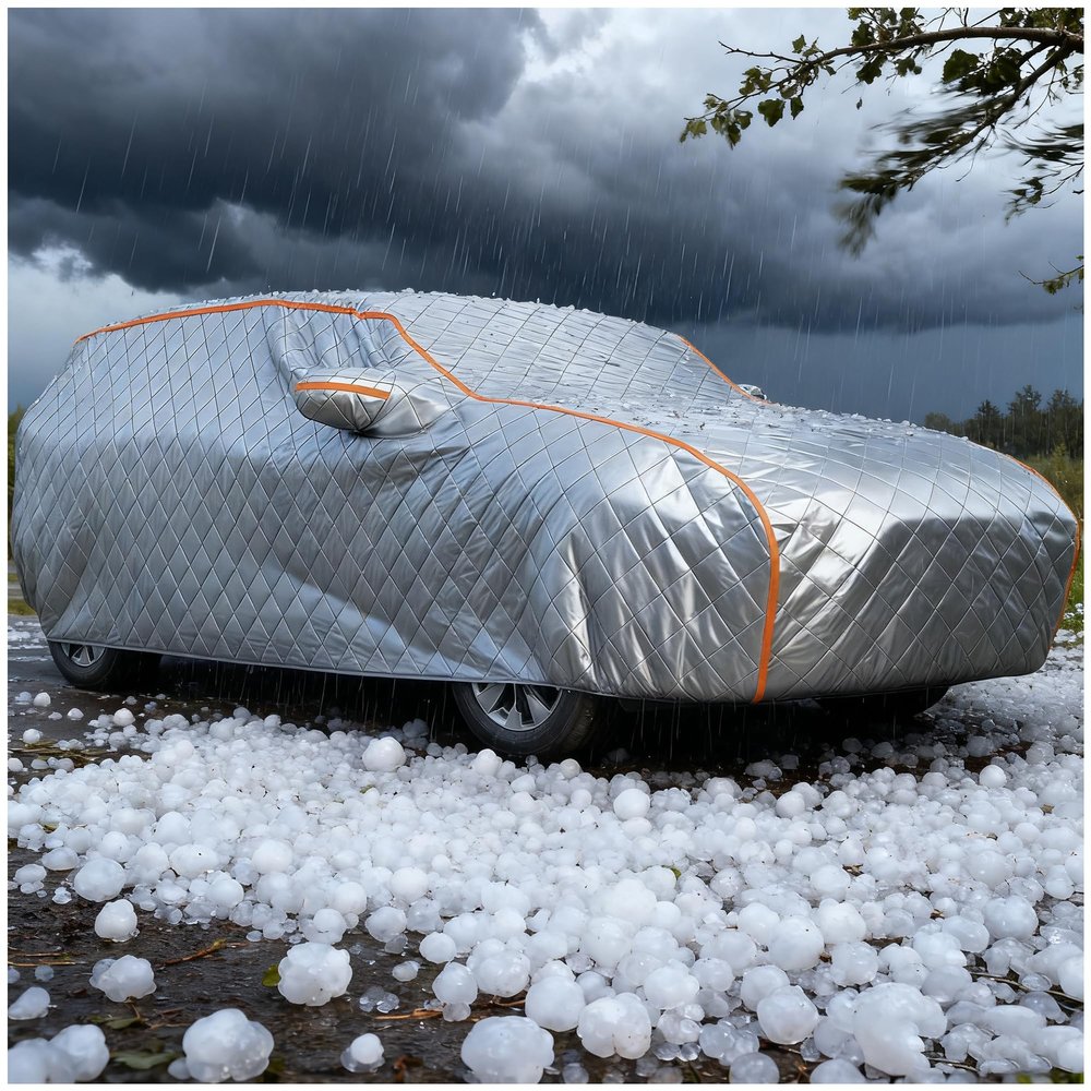Outdoor Full Car Cover Anti-Hail for Acura TL 2012-2014 Waterproof Car CoverHeavy Duty Garage Sun Rain Snow Hail Protection with Windproof Bands