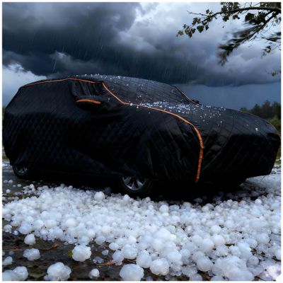 Outdoor Full Car Cover Anti-Hail for Honda Accord Sedan 2007-2012 Waterproof Car CoverHeavy Duty Garage Sun Rain Snow Hail Protection with Windproof Bands