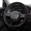 Leather Car Steering Wheel Cover, Universal 15 inch Microfiber Leather Steering Wheel Cover, Anti-Slip Breathable Steering Wheel Decoration, Steering Wheel Accessories for Women Men view 1