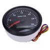 Qqmora 110mm 4 3/8in Tachometer Gauge 7 Color Backlight DC 9 32V 3000RPM with Hour Meter for Car Boat Truck RV Marine Vehicles Universal RPM Monitoring Solution (Black Dial Black Bezel CXA003B) view 1