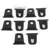 Chiffonade 10PCS Black ABS 5mm Tip RV Awning Hooks Universal Fit Slide-in Hangers for Camping Gear Organization view 2