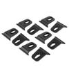 Chiffonade 10PCS Black ABS 5mm Tip RV Awning Hooks Universal Fit Slide-in Hangers for Camping Gear Organization view 3
