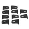 Chiffonade 10PCS Black ABS 5mm Tip RV Awning Hooks Universal Fit Slide-in Hangers for Camping Gear Organization view 4