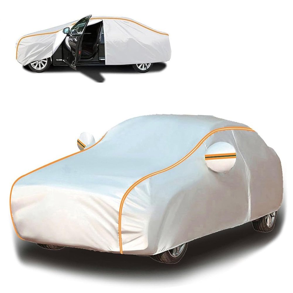 Car Cover Waterproof All Weather Custom Fit for Ferrari Roma 2020-2023, Outdoor Waterproof Full Garage with Door Zipper Anti-Scratch Wear-Resistant Car Tarpaulin w