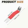 HARFINGTON Car Trim Removal Tool 5" Steel Auto Clip Lifter Car Removal Pry Bar Tools with Rubber Sleeve for Vehicle Door Audio Window Radio Panel Dashboard Repair, Red view 2