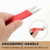 HARFINGTON Car Trim Removal Tool 5" Steel Auto Clip Lifter Car Removal Pry Bar Tools with Rubber Sleeve for Vehicle Door Audio Window Radio Panel Dashboard Repair, Red view 4
