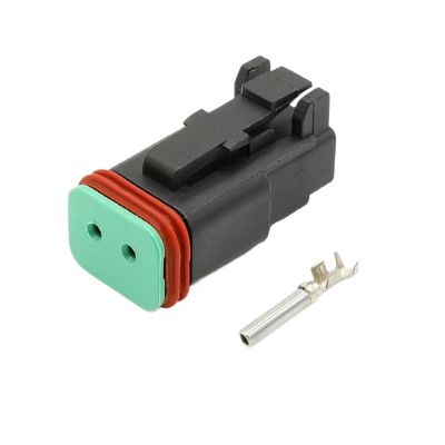 DT06-2S-E004 2pin Car Connector Black Female Head With Terminal 1062-16-0122(1set)