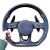 Customized Suede Leather Steering Wheel For Audi A6 A7 A4 B8 .5 B9 S3 S4 S5 S6 C7 Q8 RS3 RS6 A5 Car Accessories(Style B) view 4