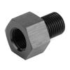 1/8in NPT Female to M10x1.0 Male Reducer Oil Pressure A, Oil Pressure Meter A, d Aluminum Fitting with Black Anodized, Direct Replacement view 1